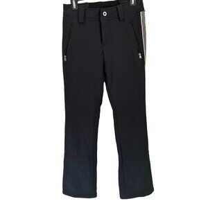 FERA The Perfect Fit Snow Ski Pants Black White Stripe Insulated Size 4